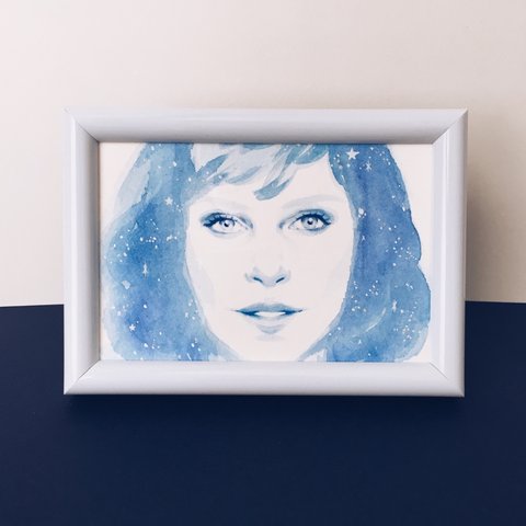 480x480 Galaxy Girl 1 - Watercolor Galaxy Girl