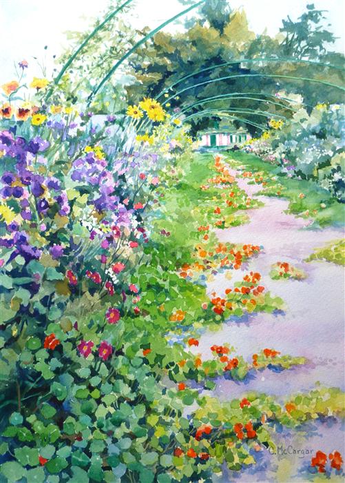 501x700 Garden Walk - Watercolor Garden