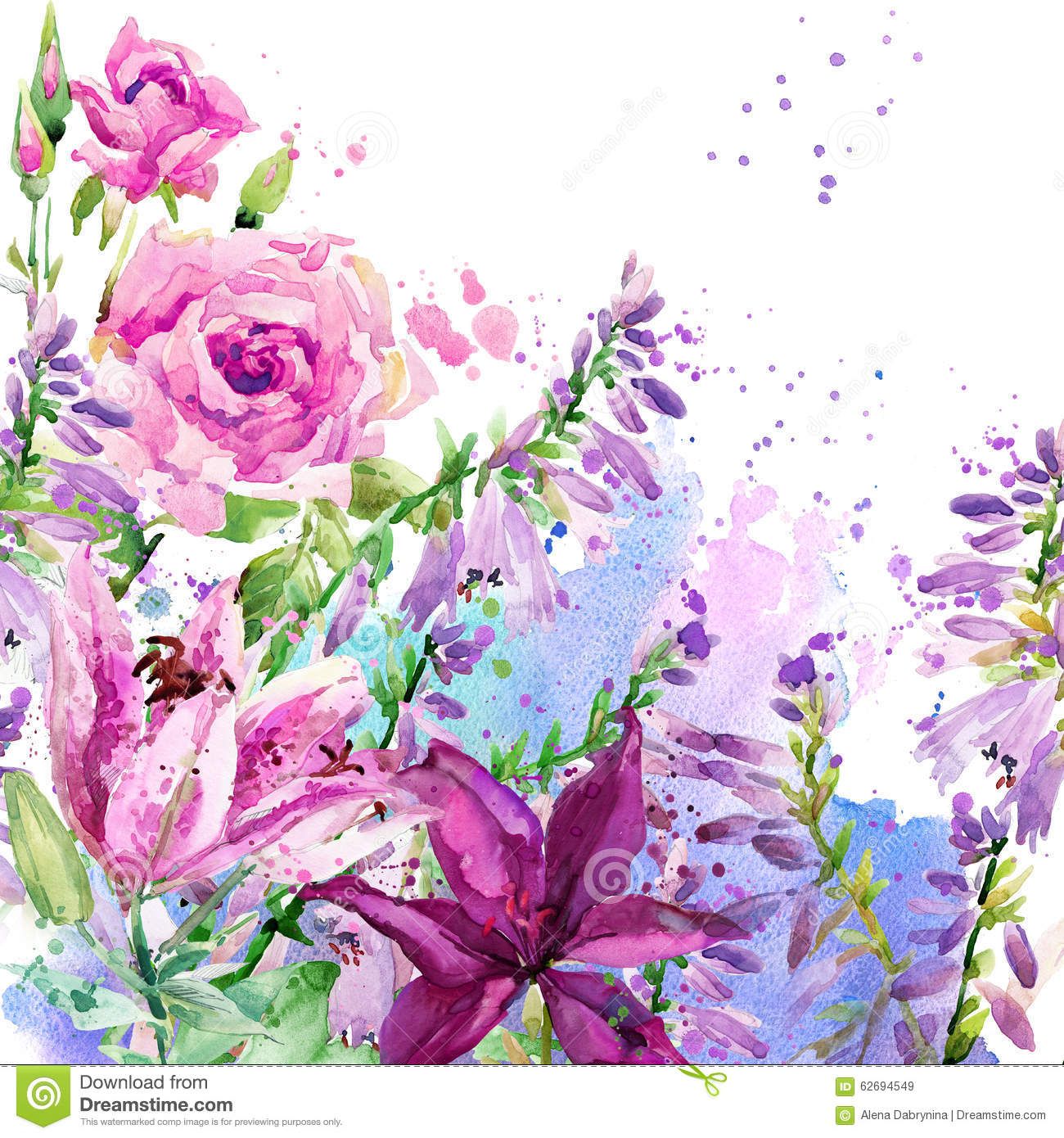 1300x1390 Related Image Akvarel Botany, Watercolor And - Watercolor Garden