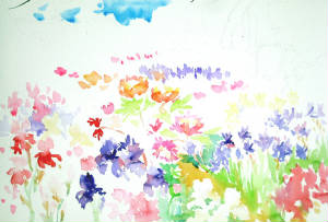 300x203 Country Garden Watercolor Demo - Watercolor Garden