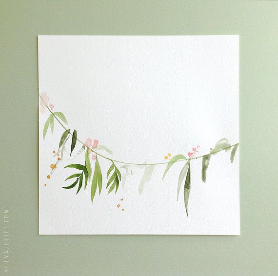 570x566 Watercolor Floral Garland Painting By Evajuliet Watercolor - Watercolor Garland