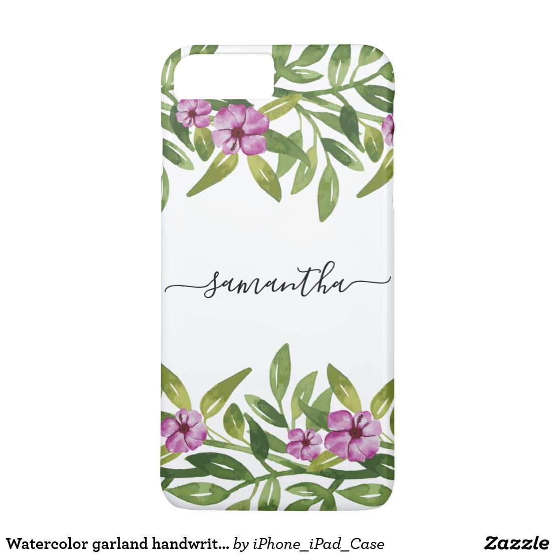 1106x1106 Watercolor Garland Handwritten Calligraphy Floral Iphone 8 Plus7 - Watercolor Garland