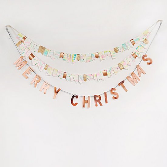 550x550 Merry Christmas Watercolor Garland Craftgawker - Watercolor Garland