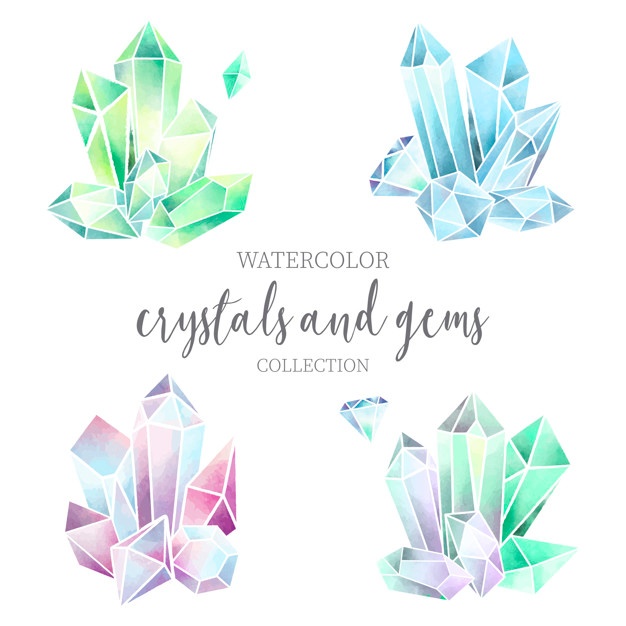 626x626 Gem Watercolor Vectors, Photos And Psd Files Free Download - Watercolor Gems
