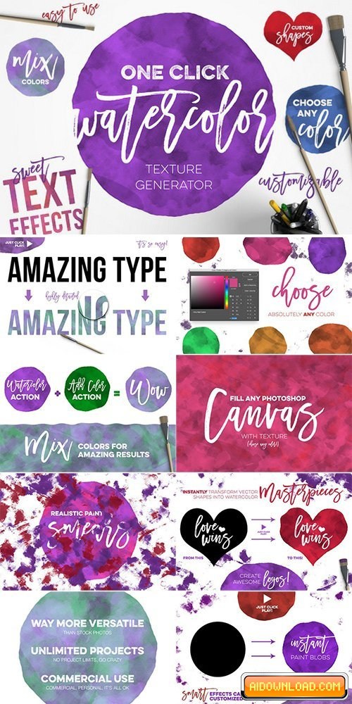 500x1000 Watercolor Texture Generator Free Download Free Graphic - Watercolor Generator