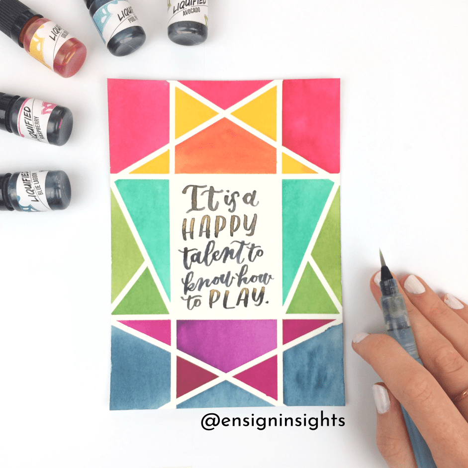 941x941 Easy Watercolor Tutorial Geometric Watercolor Background The - Watercolor Geometric