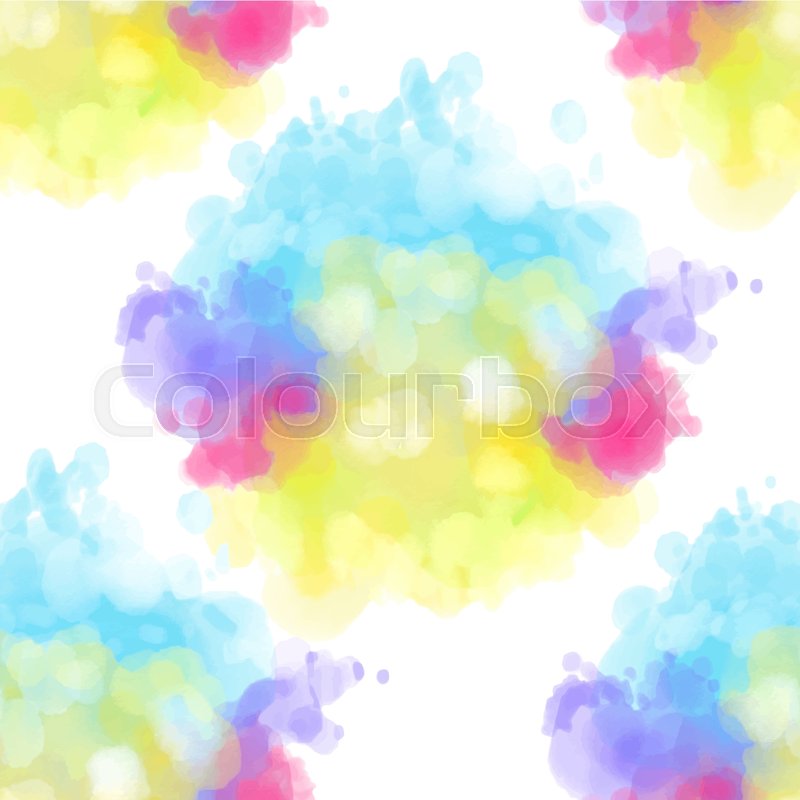 800x800 Seamless Pattern With Multi Colored Watercolor Pattern Of - Watercolor Geometric Shapes