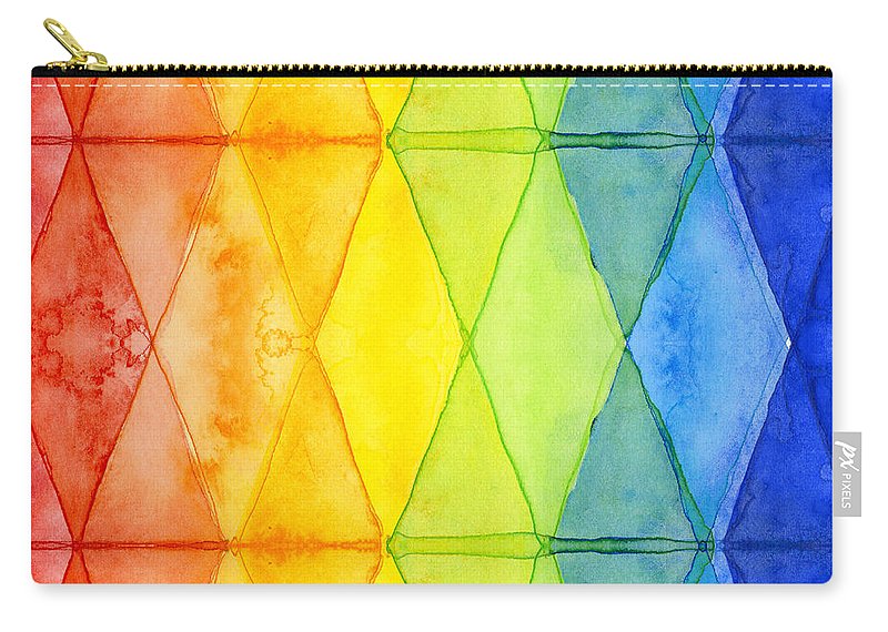800x570 Watercolor Rainbow Pattern Geometric Shapes Triangles Carry All - Watercolor Geometric Shapes