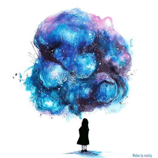 540x540 Mind Over Matter Spiritual Gifs In 2018 Paintings - Watercolor Gif