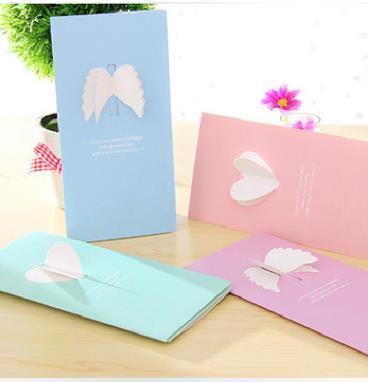368x382 Creative Wings Creative Gilt Birthday Card Watercolor Blessing Can - Watercolor Gift Cards