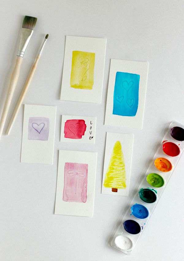 600x848 Watercolor Brush Indent Designs Watercolor, Display - Watercolor Gift Cards