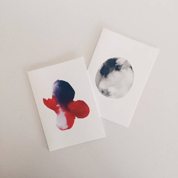 570x570 Watercolour Gift Cards Etsy - Watercolor Gift Cards