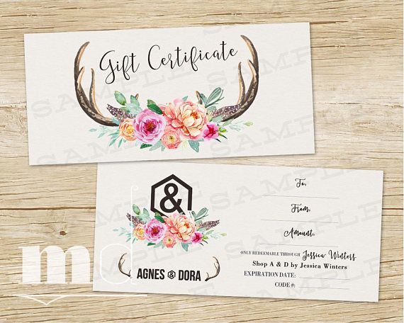 570x456 Agnes And Dora Gift Certificate Agnes Amp Dora Gift Card Small - Watercolor Gift Cards