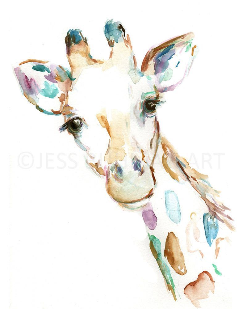 800x1000 Joshua The Giraffe Watercolor Print, Print Of Giraffe, Watercolor - Watercolor Giraffe Art