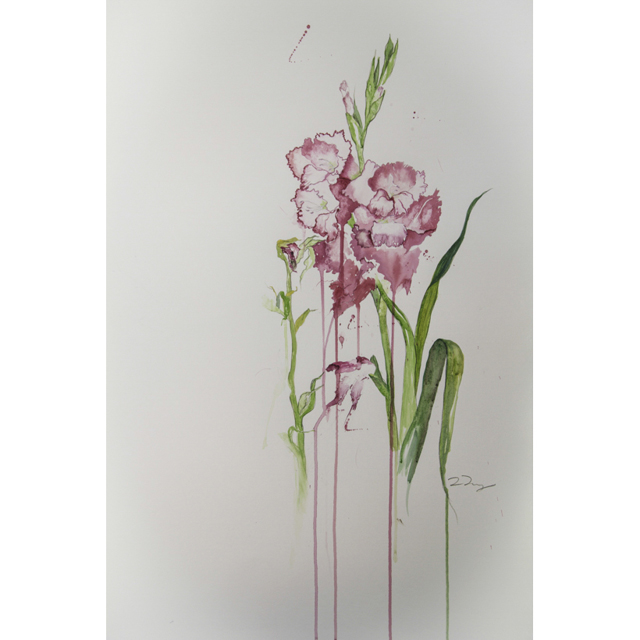 640x640 Monica Lacey Charlottetown, Prince Edward Island, Canada 365 - Watercolor Gladiolus