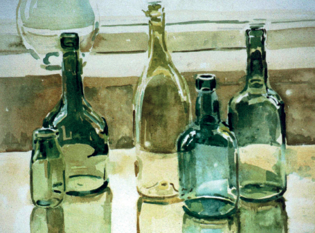 455x337 How To Paint Glass And Ceramics In Watercolour With Sue Sareen - Watercolor Glass