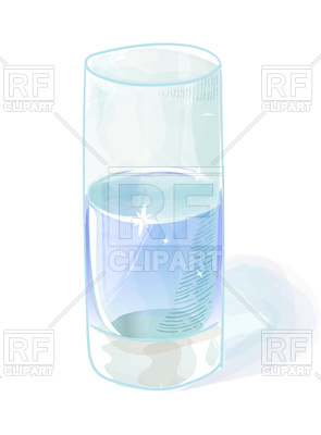 295x400 Watercolor Style Glass Of Water Vector Image Vector Artwork Of - Watercolor Glass