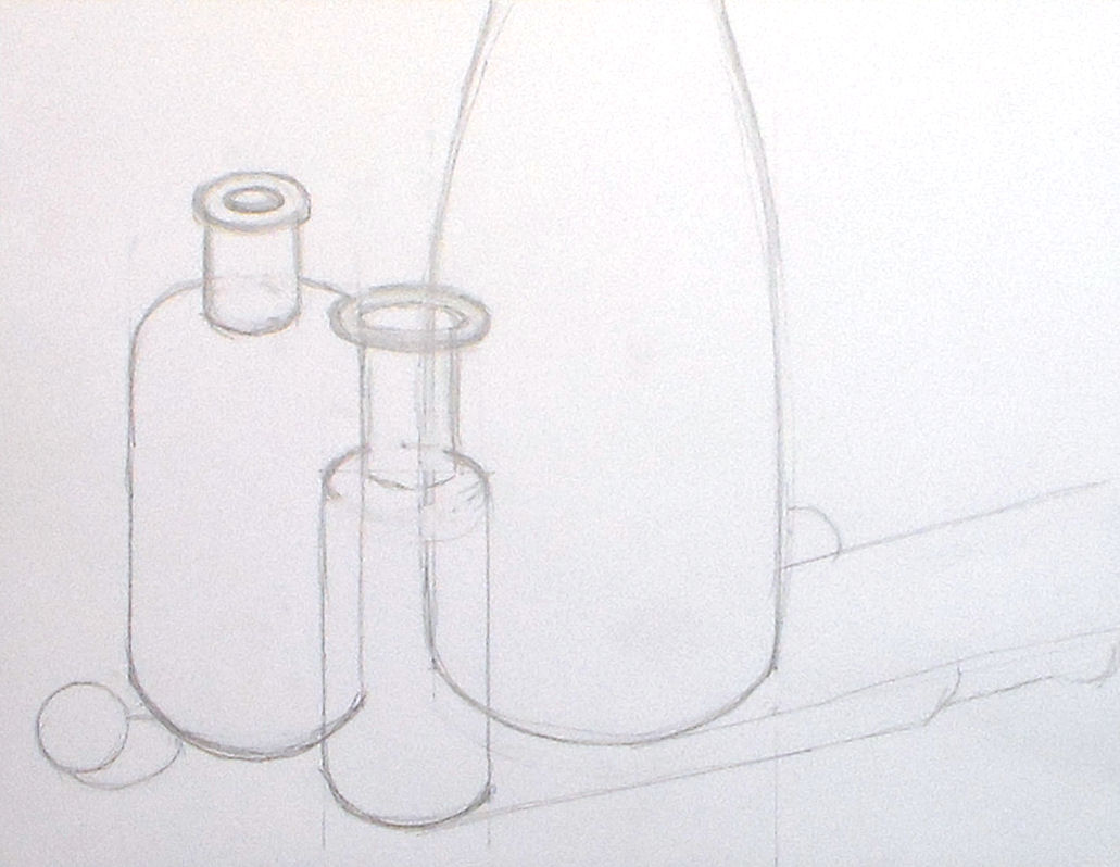 1031x798 Glass Bottles In Watercolor {Live Fridays!} The Frugal Crafter Blog - Watercolor Glass Bottles