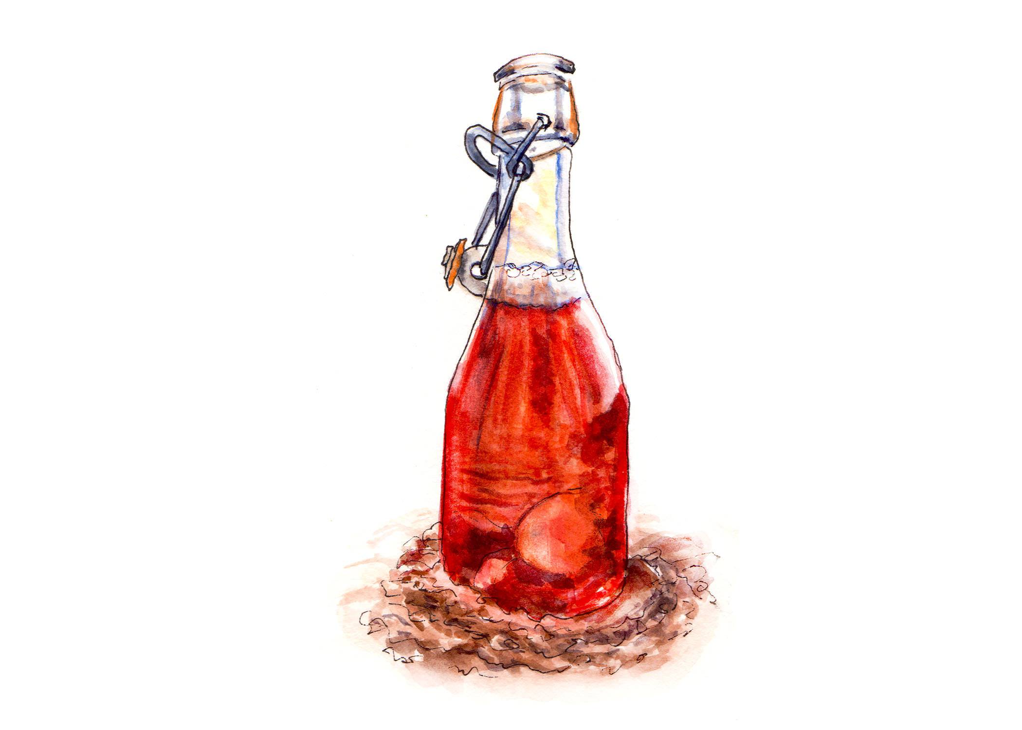 2100x1500 ~ World Watercolor Month - Watercolor Glass Bottles