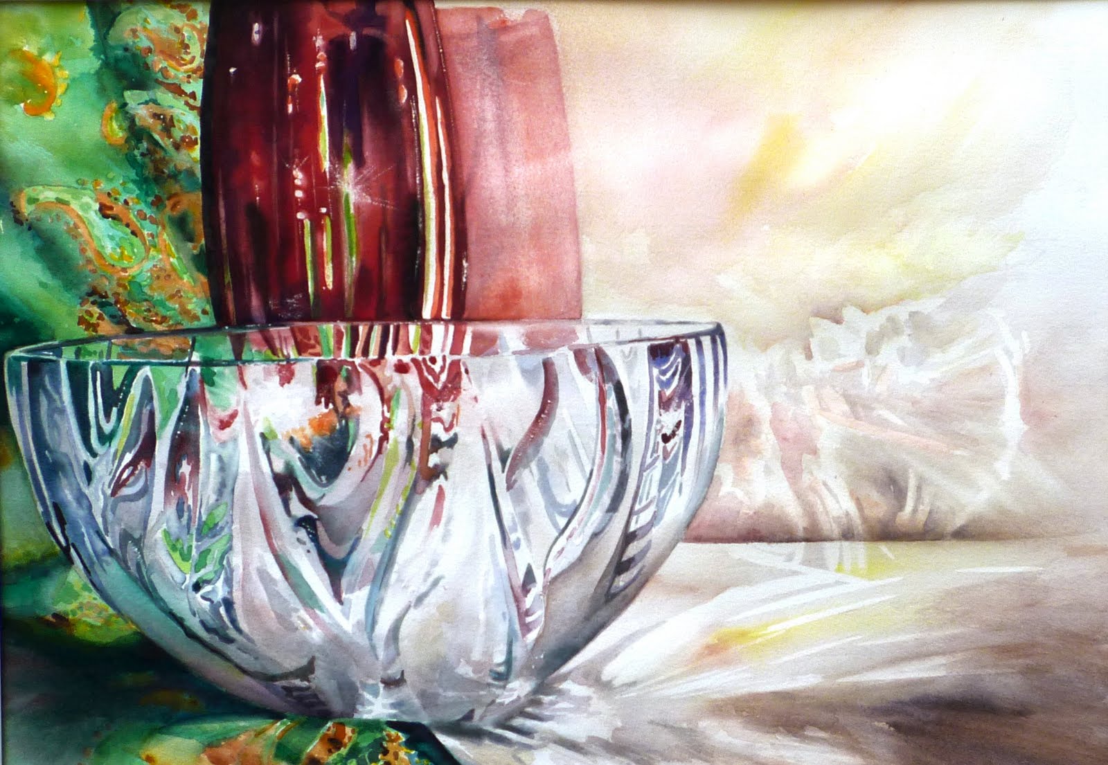 1600x1105 Donna Maclure Watercolors - Watercolor Glass Painting