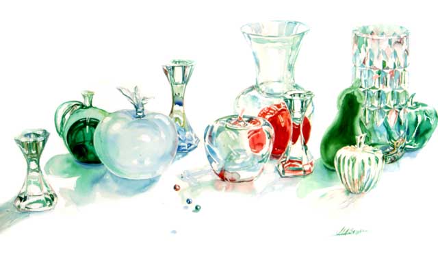 640x381 Painting Crystal - Watercolor Glass Painting