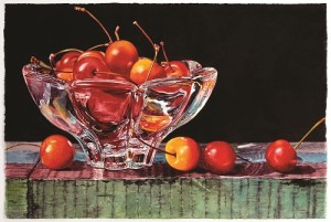 300x201 Watercolor Painting Techniques Paint Glass, Water And Fruit - Watercolor Glass Painting