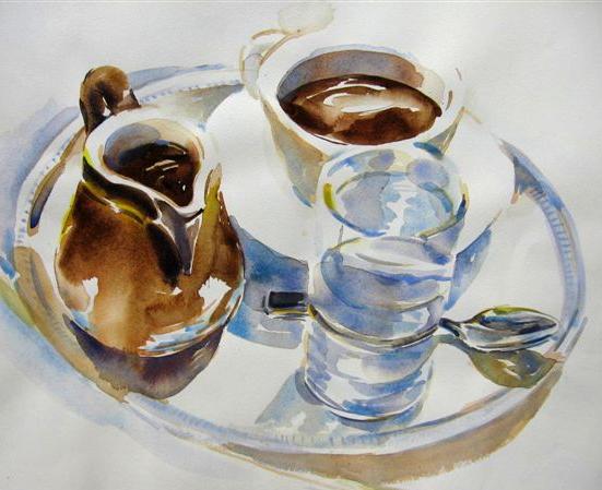 551x449 Paris Breakfasts On Painting Glass - Watercolor Glass Painting