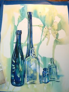 236x314 888 Best Watercolor Glass, Silver, Copper Images - Watercolor Glass Painting