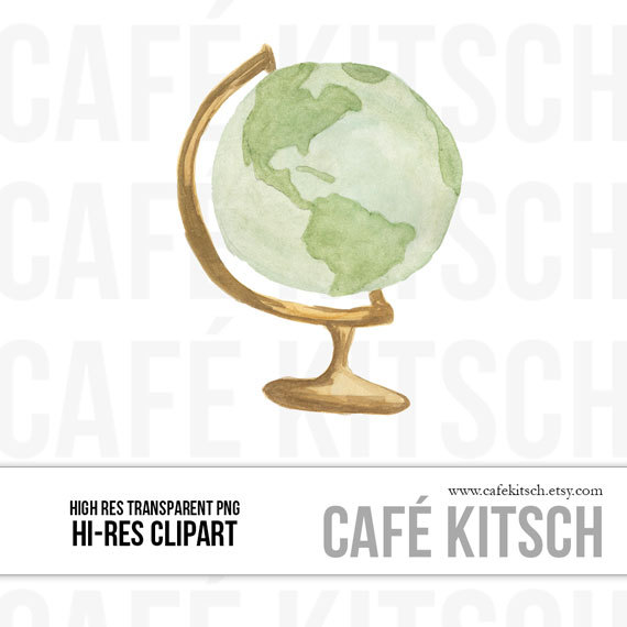 570x570 Clipart Globe Watercolor - Watercolor Globe