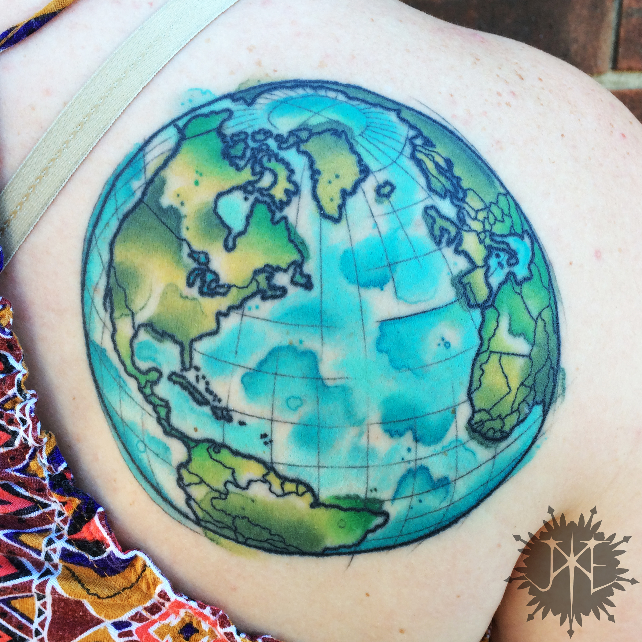 2100x2100 Watercolor Globe Jake Reynolds Art - Watercolor Globe