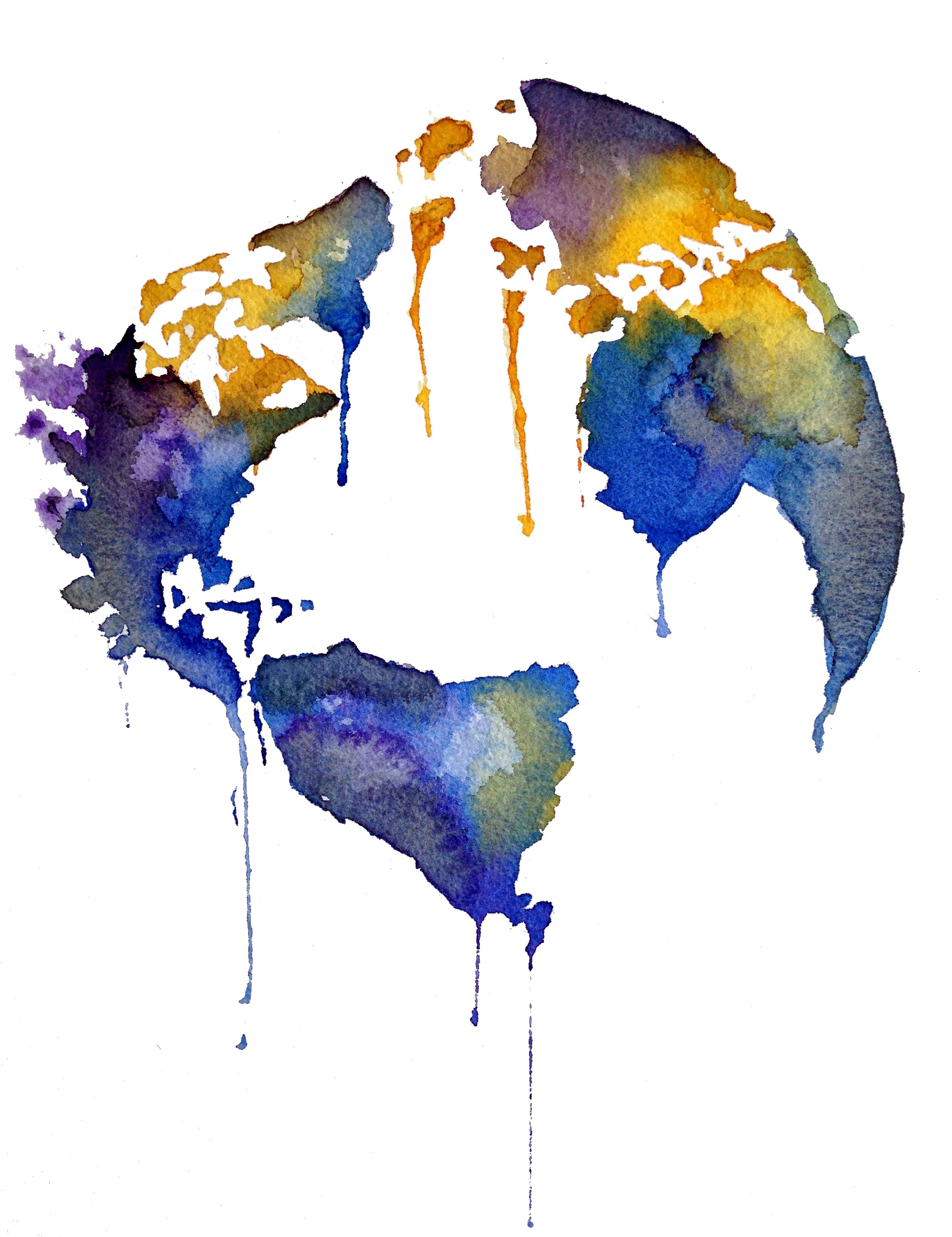 2448x3181 Watercolor Globe World Watercolor Globe - Watercolor Globe