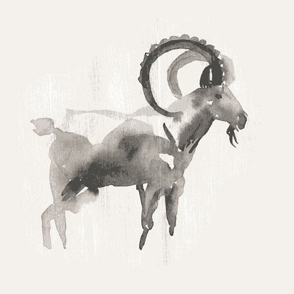 600x600 Watercolor Goat Design Vector Animal Free Vector Free Download - Watercolor Goat