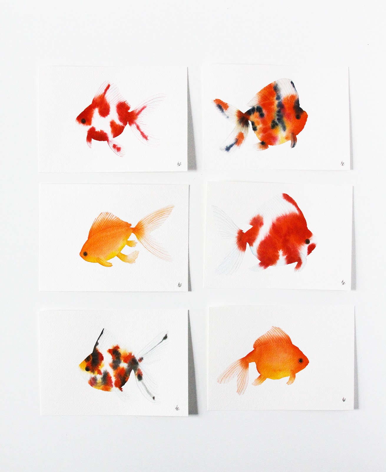 1311x1600 Sharing My Obsession With Goldfish, A New Class And A Giveaway - Watercolor Goldfish