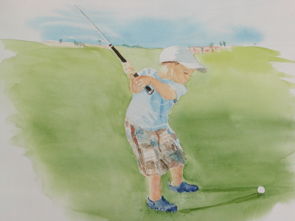 600x450 Golf Michael Delaney - Watercolor Golf