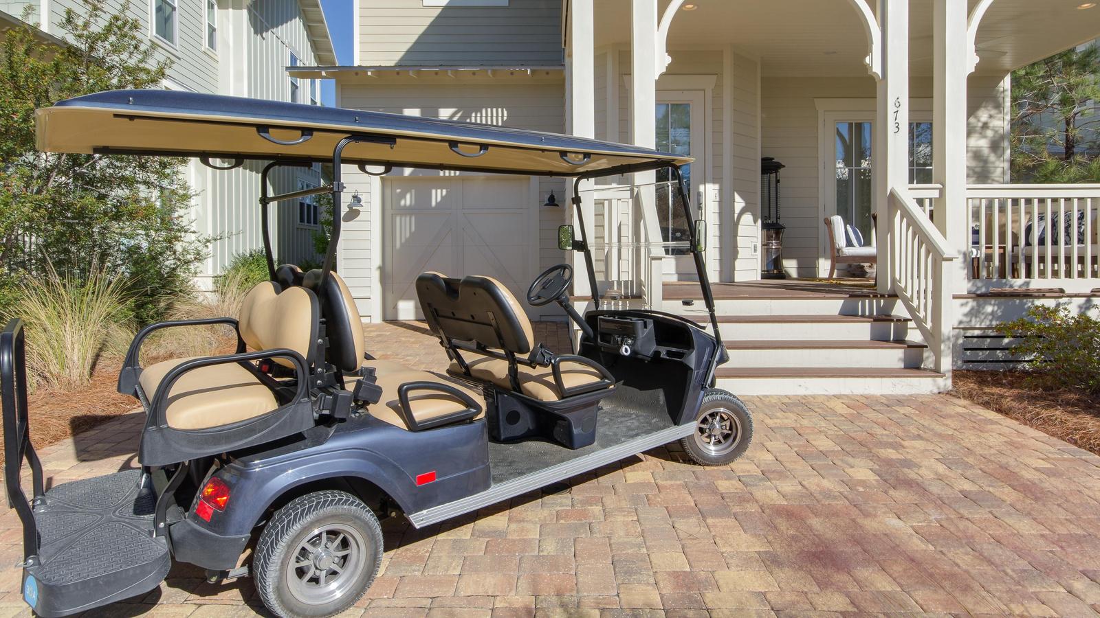 Watercolor Golf Cart Rental at Explore collection