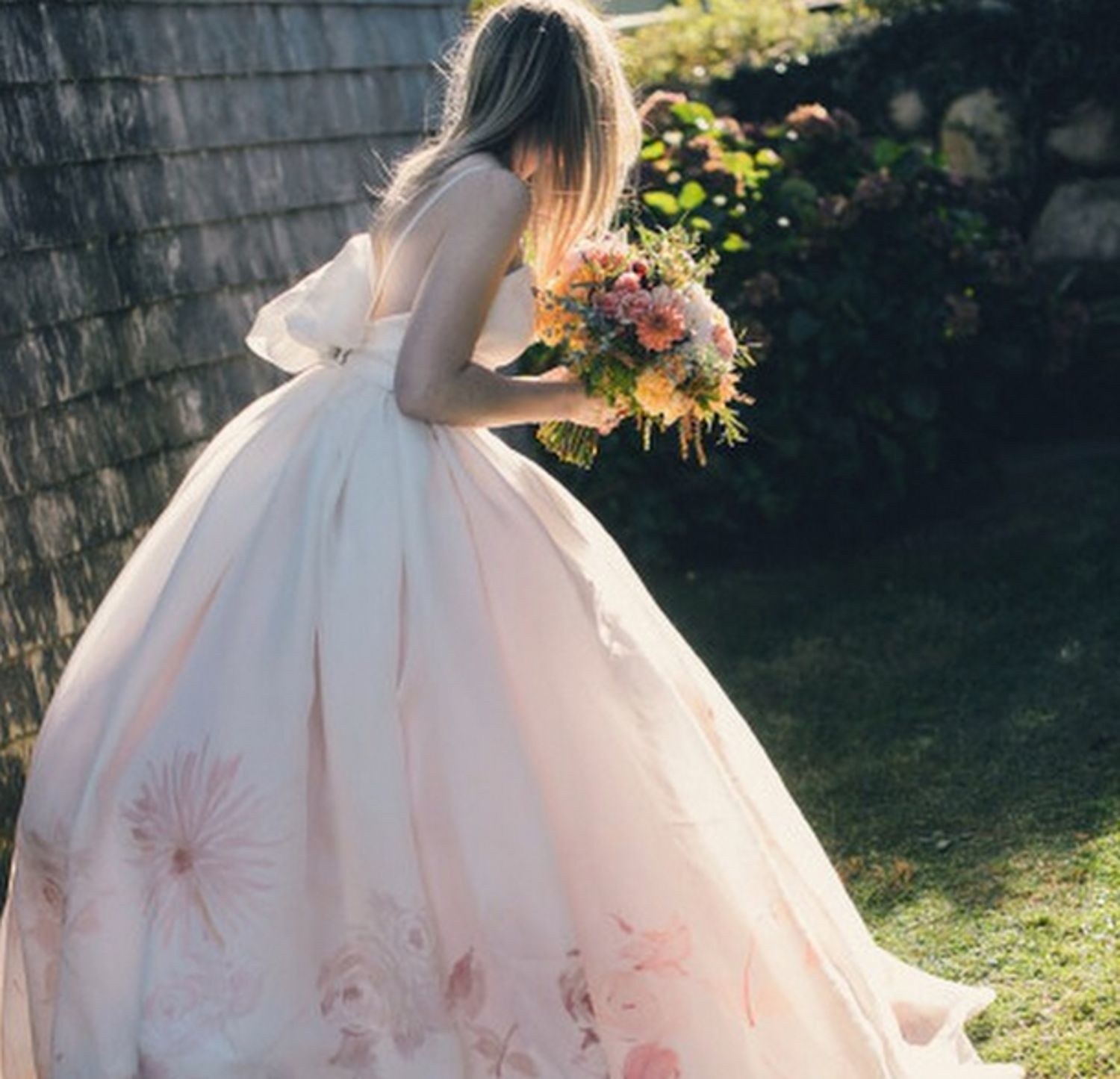 1500x1445 Watercolor Wedding Dresses, Wedding Gowns Romantic Floral Wedding - Watercolor Gown