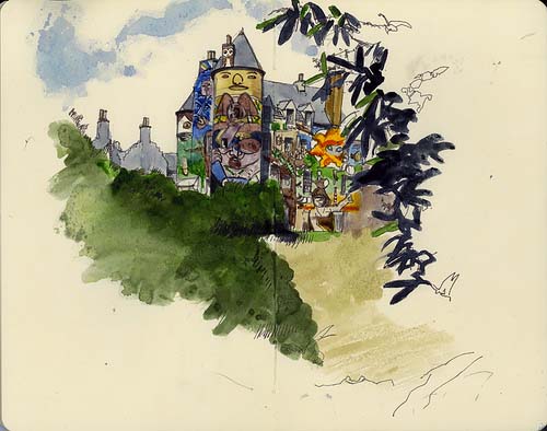 500x394 Trend Graffiti Style Graffiti Castle - Watercolor Graffiti