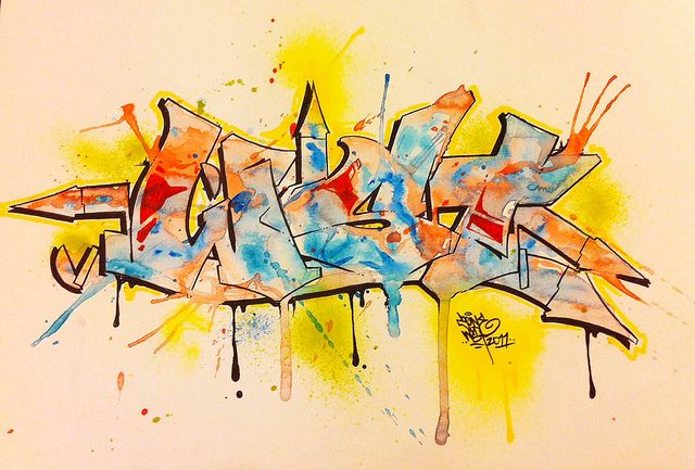 640x433 Watercolor Graffiti - Watercolor Graffiti