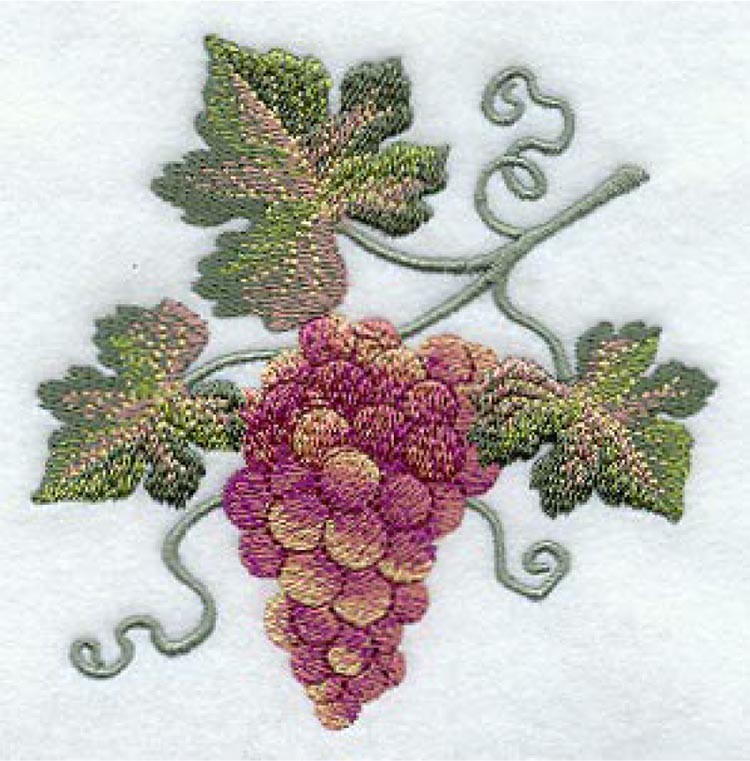 750x761 Grapes In Watercolor - Watercolor Grapes