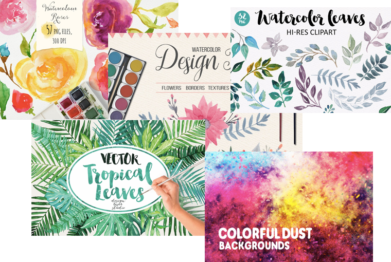 760x510 Web Design (And Fashion) Trends For Summer 2017 - Watercolor Graphic Design