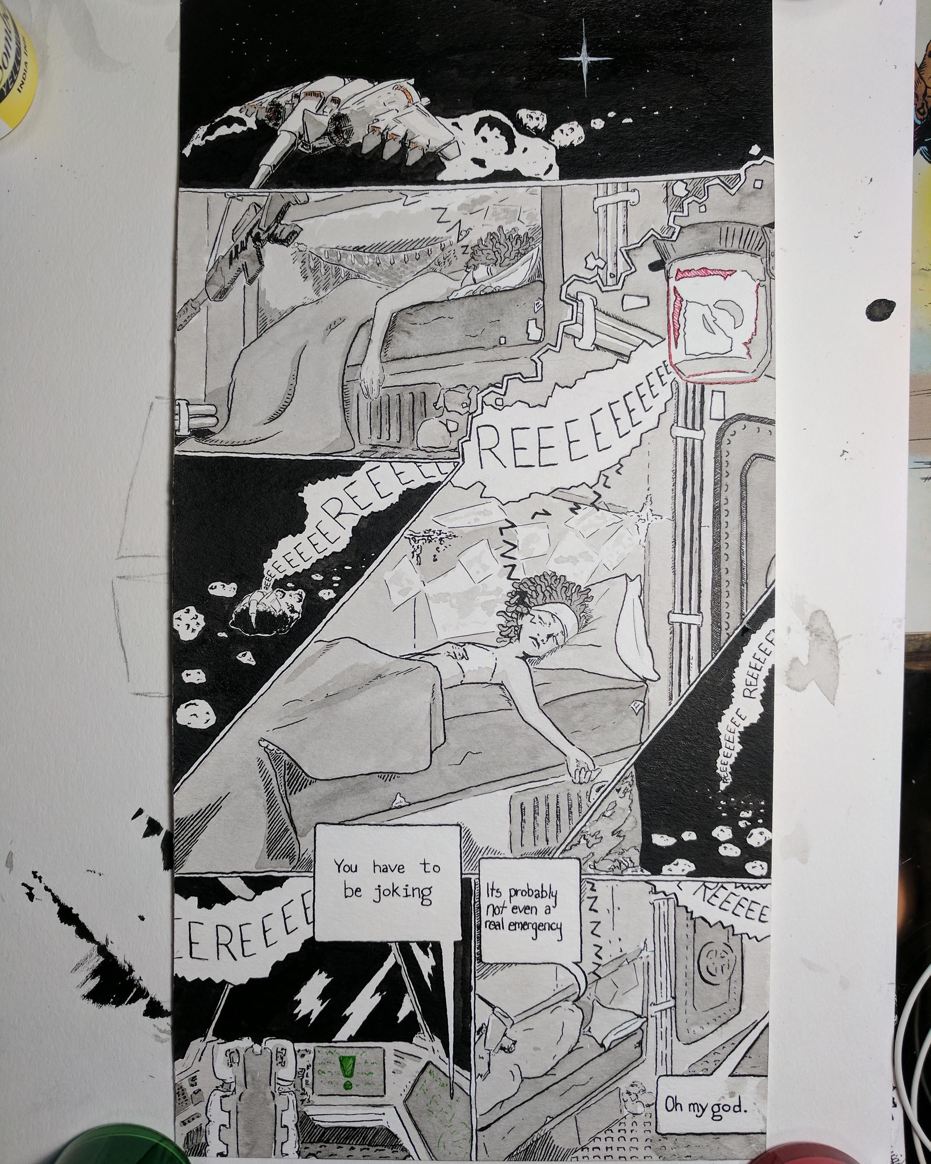 3036x3795 I Completed The First - Watercolor Graphic Novel