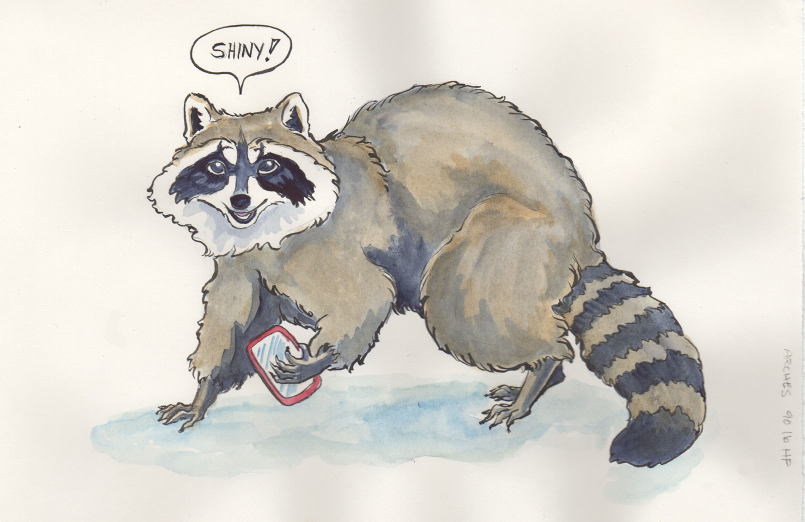 1610x1044 Testing Watercolour Paper With Renfrew The Raccoon Karen - Watercolor Graphic Novel