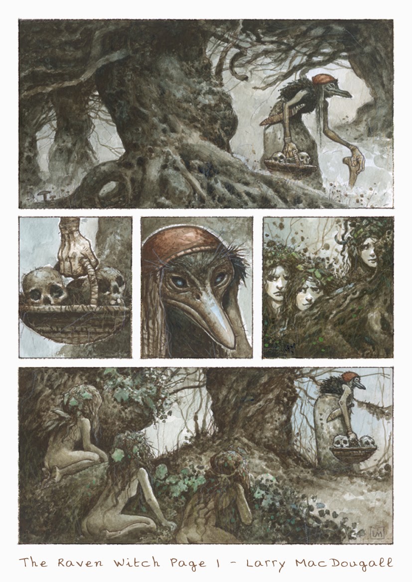 827x1169 The Raven Witch - Watercolor Graphic Novel