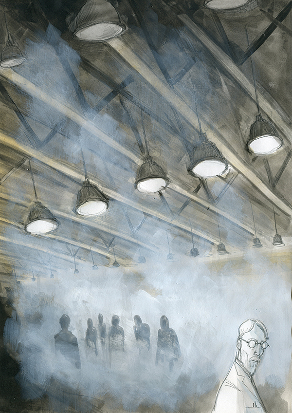 600x848 Utopia On Behance - Watercolor Graphic Novel