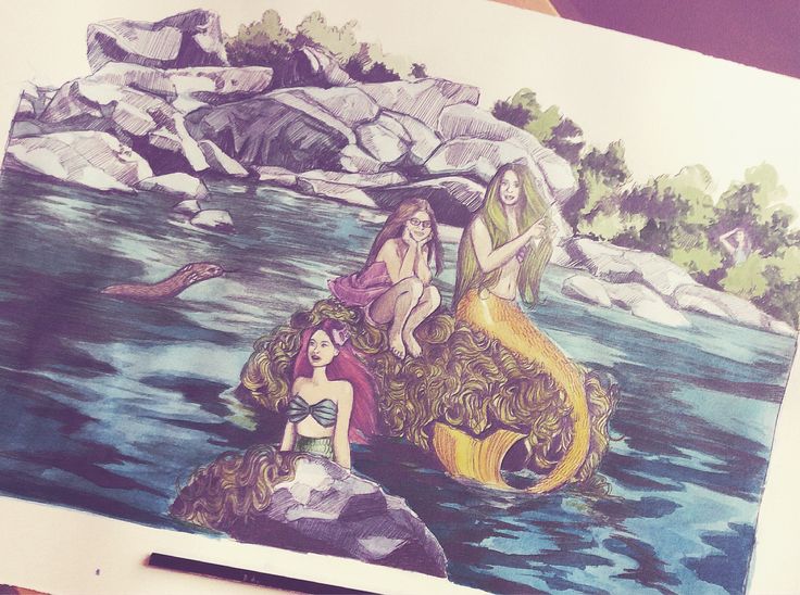 736x548 Chapitre Sailing Ship Against The Evil Aquatic Monster Vers - Watercolor Graphic Novel