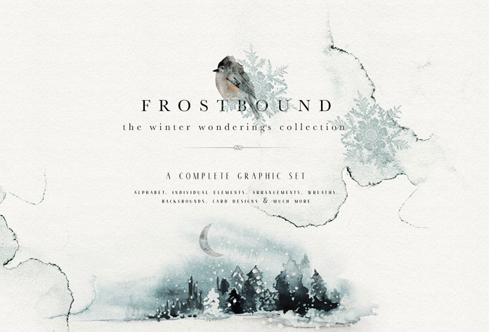 696x472 Frostbound - Watercolor Graphics