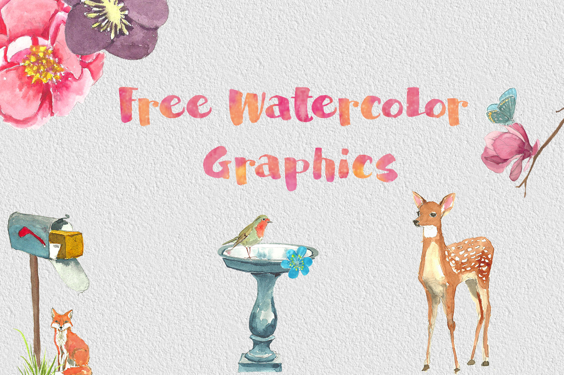 1160x772 Dlolleys Help Free Psd Watercolor Graphics Pack - Watercolor Graphics