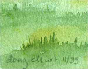 300x237 How To Paint Grass, Weeds Or Reeds - Watercolor Grass