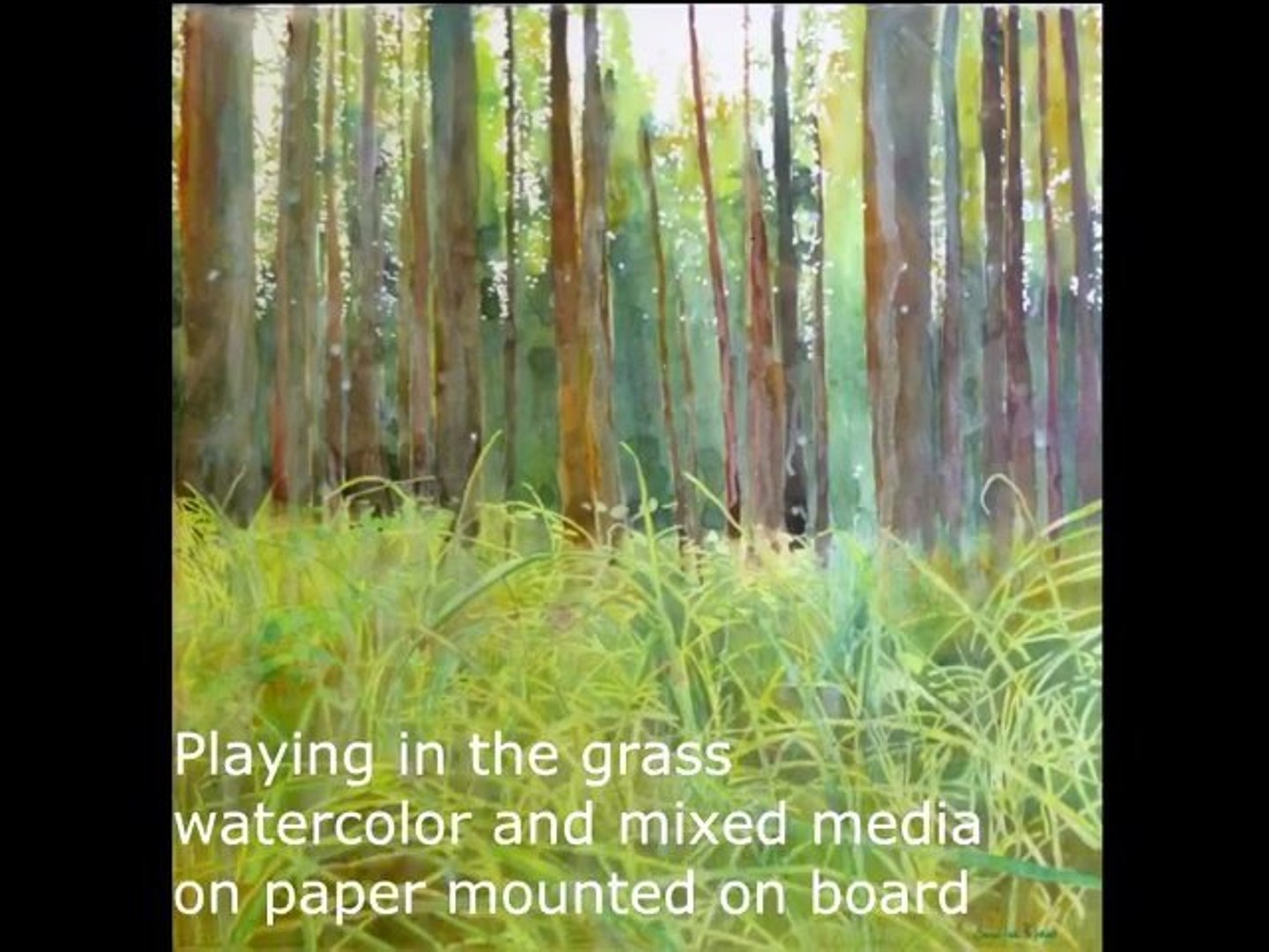 1440x1080 How To Paint Trees And Grass With Watercolor And Mixed Media - Watercolor Grass
