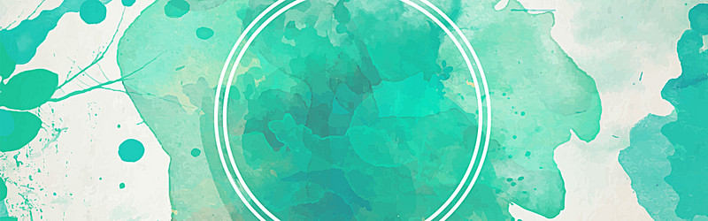 800x250 Green Watercolor Background, Green, Round, Women Background Image - Watercolor Green Background
